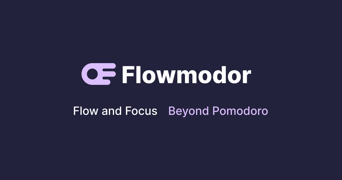 Flowmodor | A flowmodoro timer for the Flowtime Technique